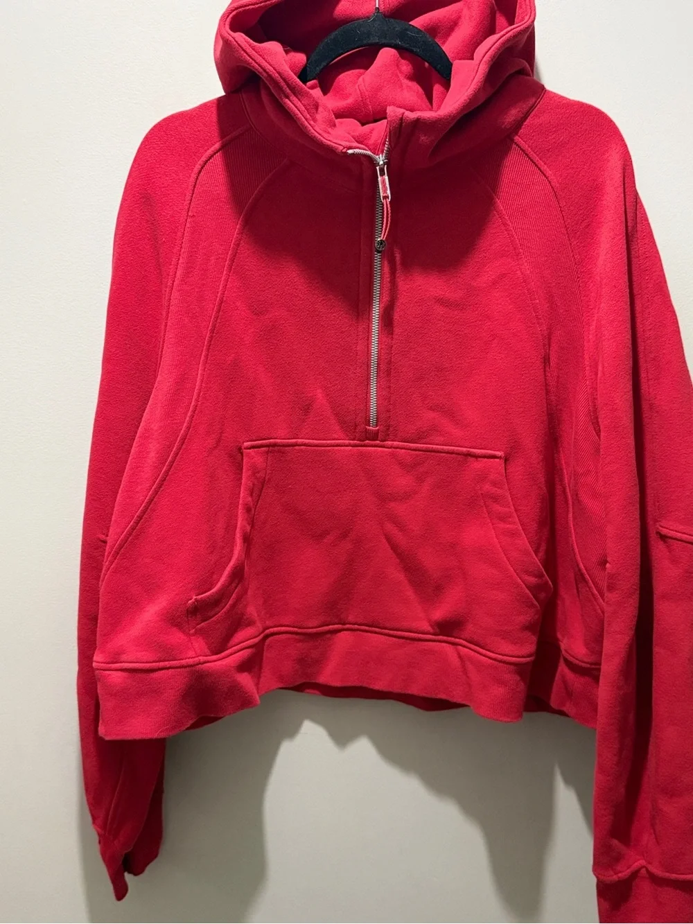 Lululemon Scuba Oversized Half-Zip Hoodie - Red Glow - Picture 3 of 10
